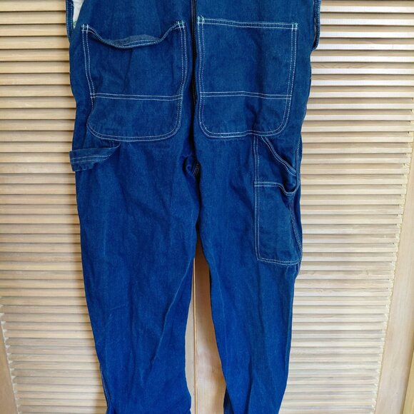 Like New Liberty Blue Stonewashed Denim Bib Overalls Men's Size 36 - Picture 7 of 9